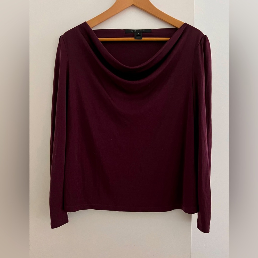 Marc Jacob’s vintage 2004 silk plum shirt.